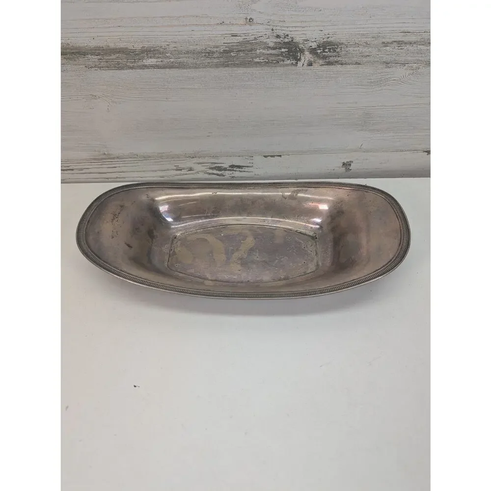 Vintage Reed & Barton Silver Plate Oval Serving Bowl 12